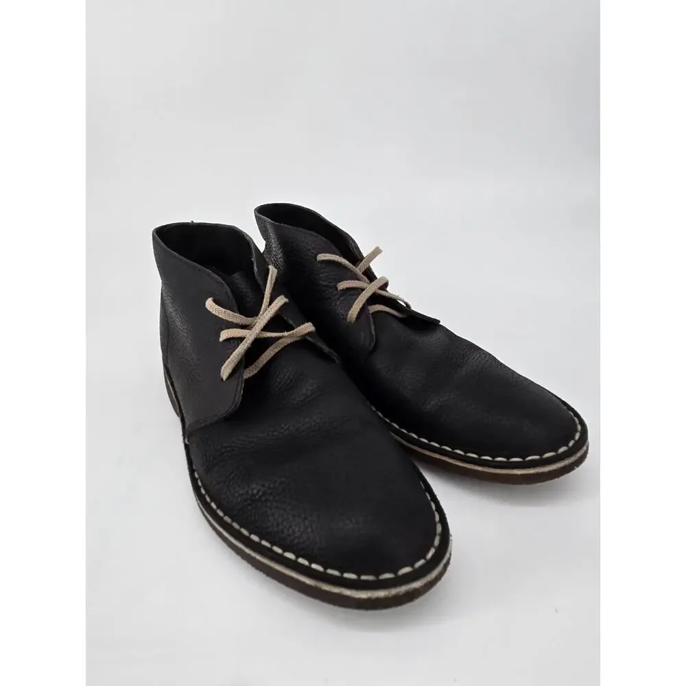 Seavees Three Eye Pebbled Leather Chukka Black Boot Dress Shoe Mens Sz 13 - Picture 3 of 12